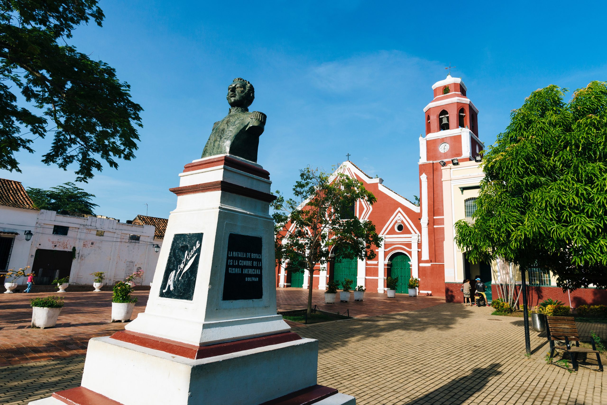 Mompos/ Magdalena/ Colombia - July 08, 2018: The church "Iglesia de San Francisco des Asis" was built 1580