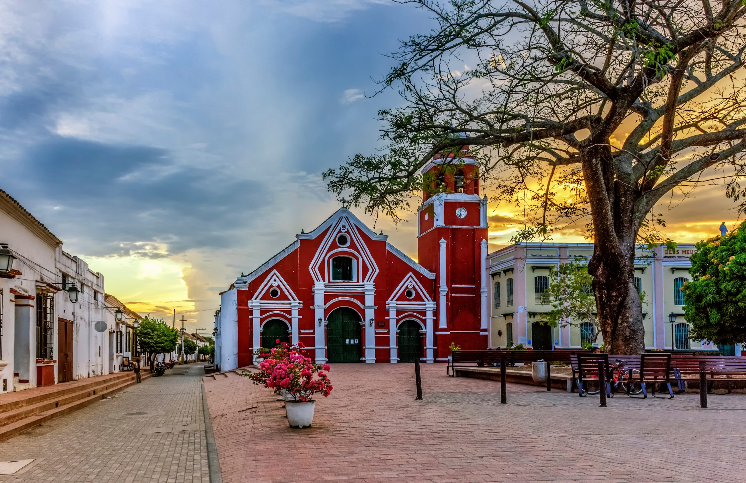 church of st francisco in the Santa Cruz of Mompox